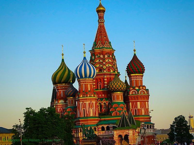 Moskau Basilikus Kathdrale roter Platz