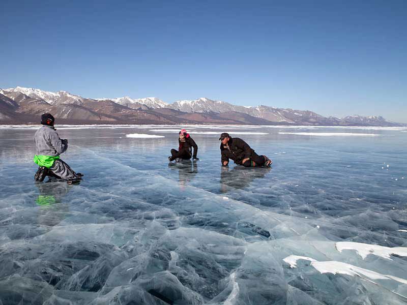 Steppenfuchs Reisen - Steppenfuchs auf dem gefrorenem Khovsgul see