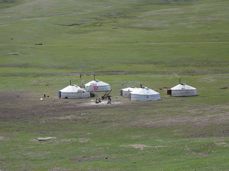 Steppenfuchs Reisen - Lagerplatz einer Nomadenfamilie