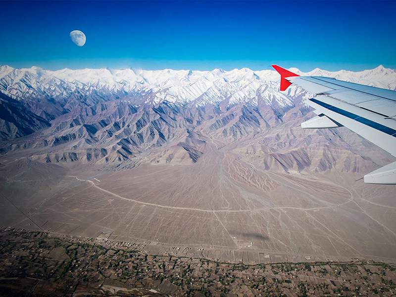 Steppenfuchs Reisen - Flug nach Lhasa